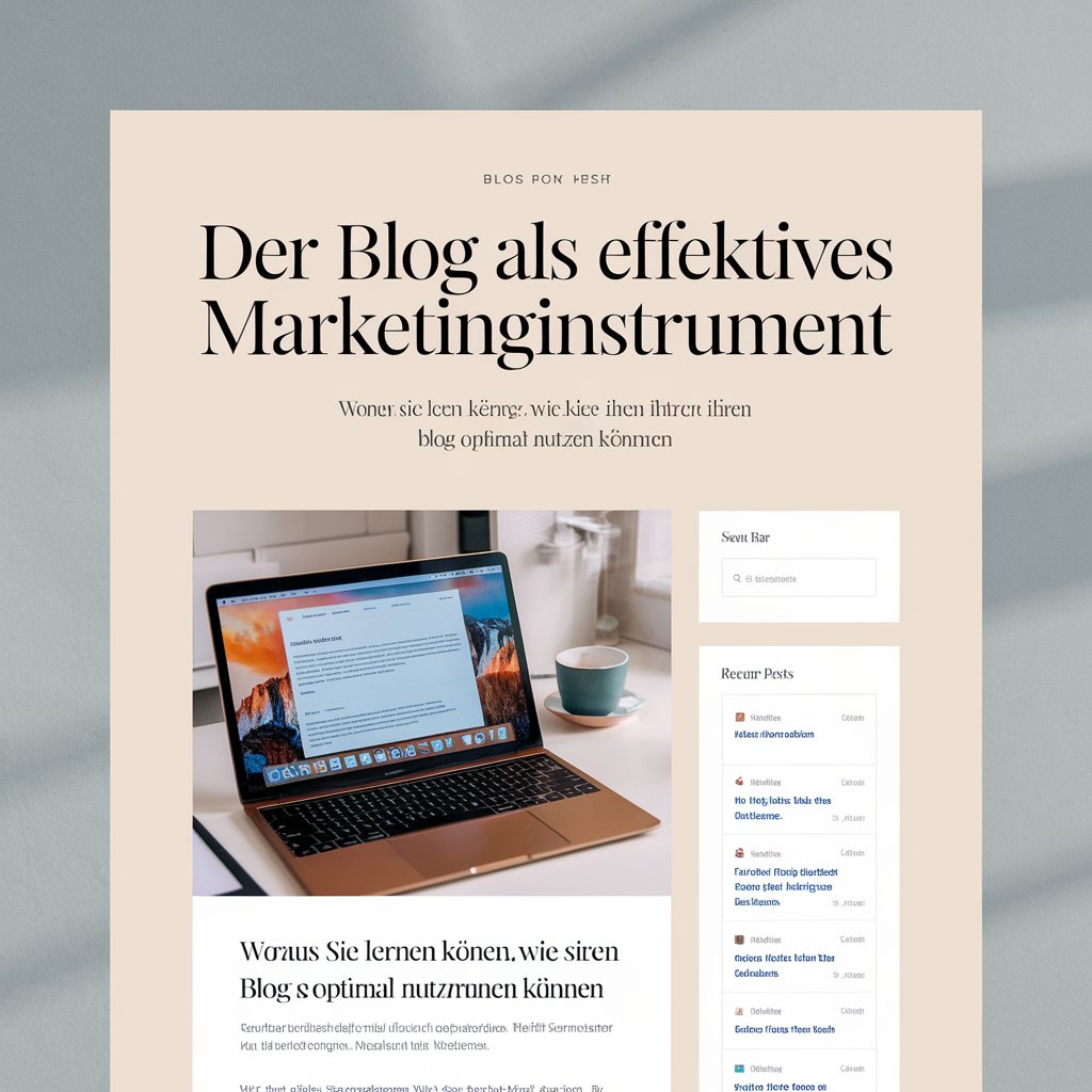 Arbeiten am Blog für zur Kundengewinnung