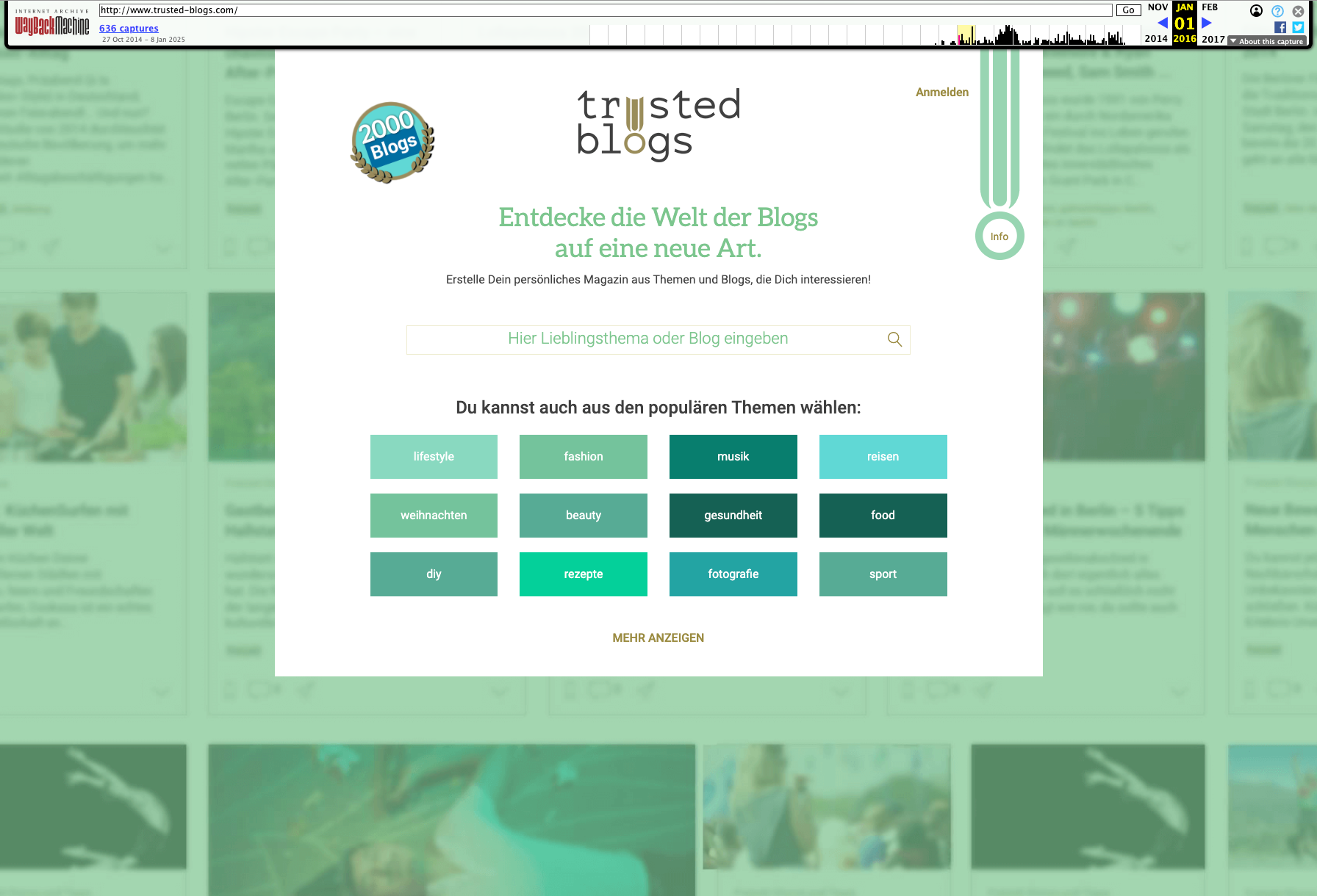 trusted blogs Startseite 2016